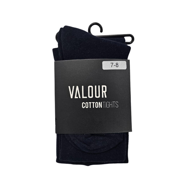 Valour Knitted Navy Cotton Tights