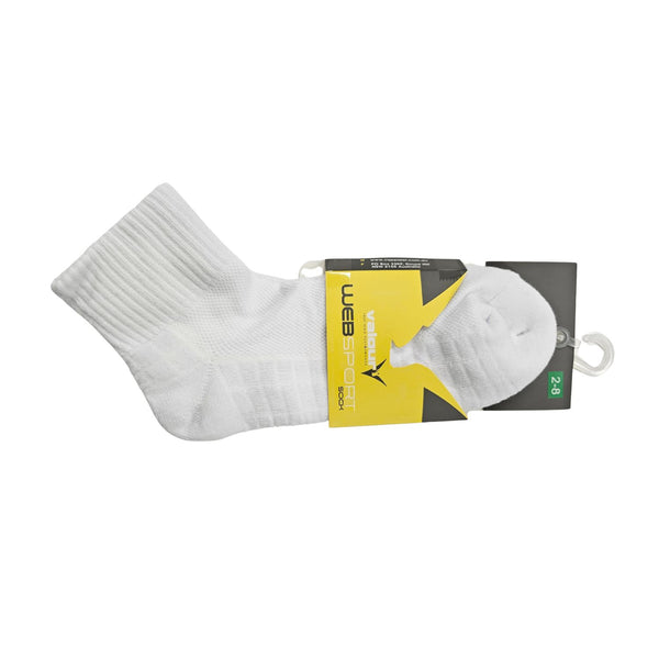 Valour Knitted White Sport Sock