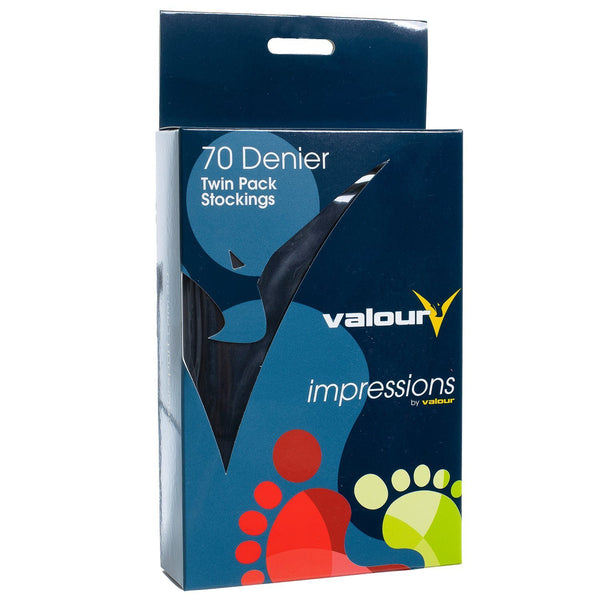Valour 70 Denier Impressions Stockings (2 pack) - Black – Valour Sport